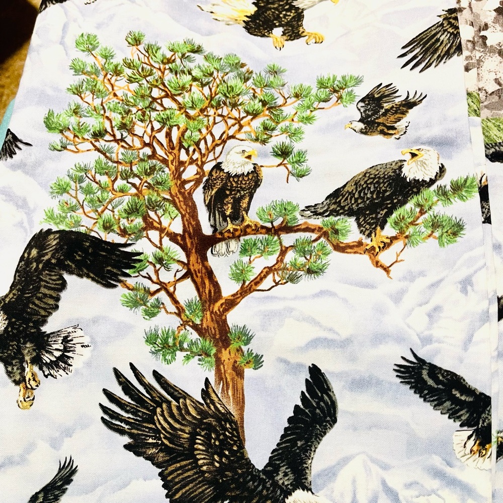 Eagle pillowcase NWOT king size vtg Never used